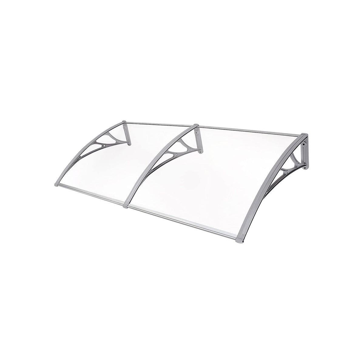 Plafondluifel van roestvrij staal (mat wit), 80x25 mm incl. trekontlasting klemnippel (standaard m10 schroefdraad) voor lampophanging aan het plafond (plafondroset/baldakijn). Aantal: 3 stuks