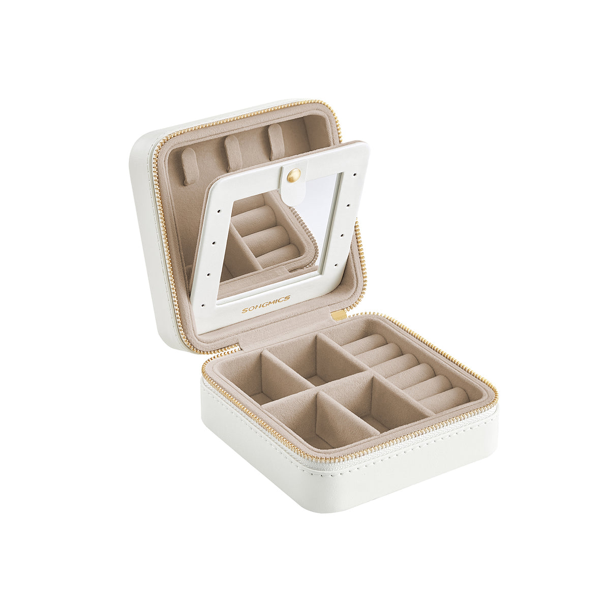 YoHyien Reis Sieradendoos voor Vrouwen, Kleine Sieraden Organizer met Spiegel, Mini Draagbare Sieradendoosje, PU Leren Juwelendoos voor Ringen, Oorbellen, Kettingen (Roze YoHyien Reis Sieradendoos voor Vrouwen, Kleine Sieraden Organizer met Spiegel, Mini Draagbare Sieradendoosje, PU Leren Juwelendoos voor Ringen, Oorbellen, Kettingen (Roze