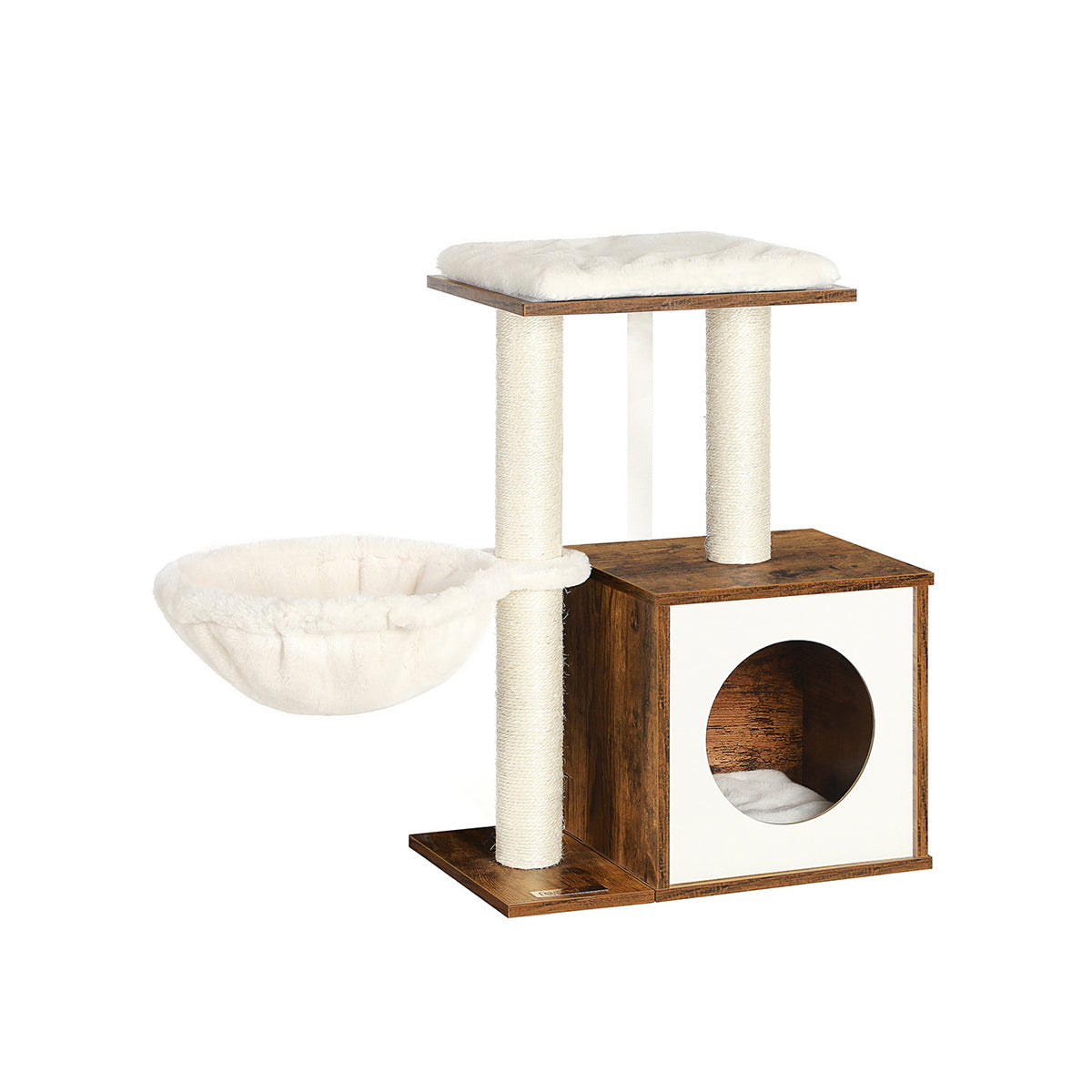 Trixie krabpaal senioren emil bruin / beige 69x59x96cm