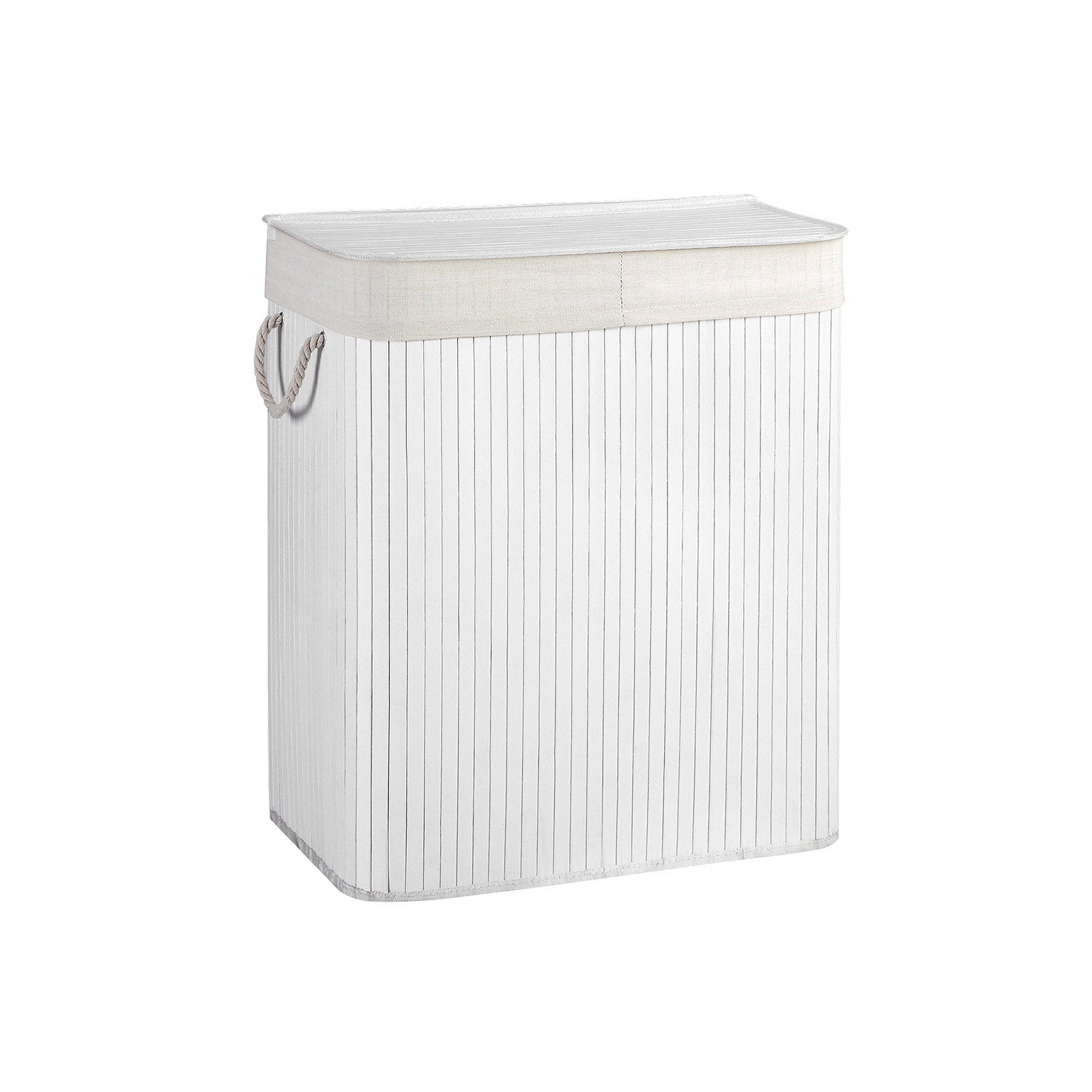 SONGMICS wasmand 100 L, wasmand van bamboe, wasmand met handvatten SONGMICS wasmand 100 L, wasmand van bamboe, wasmand met handvatten