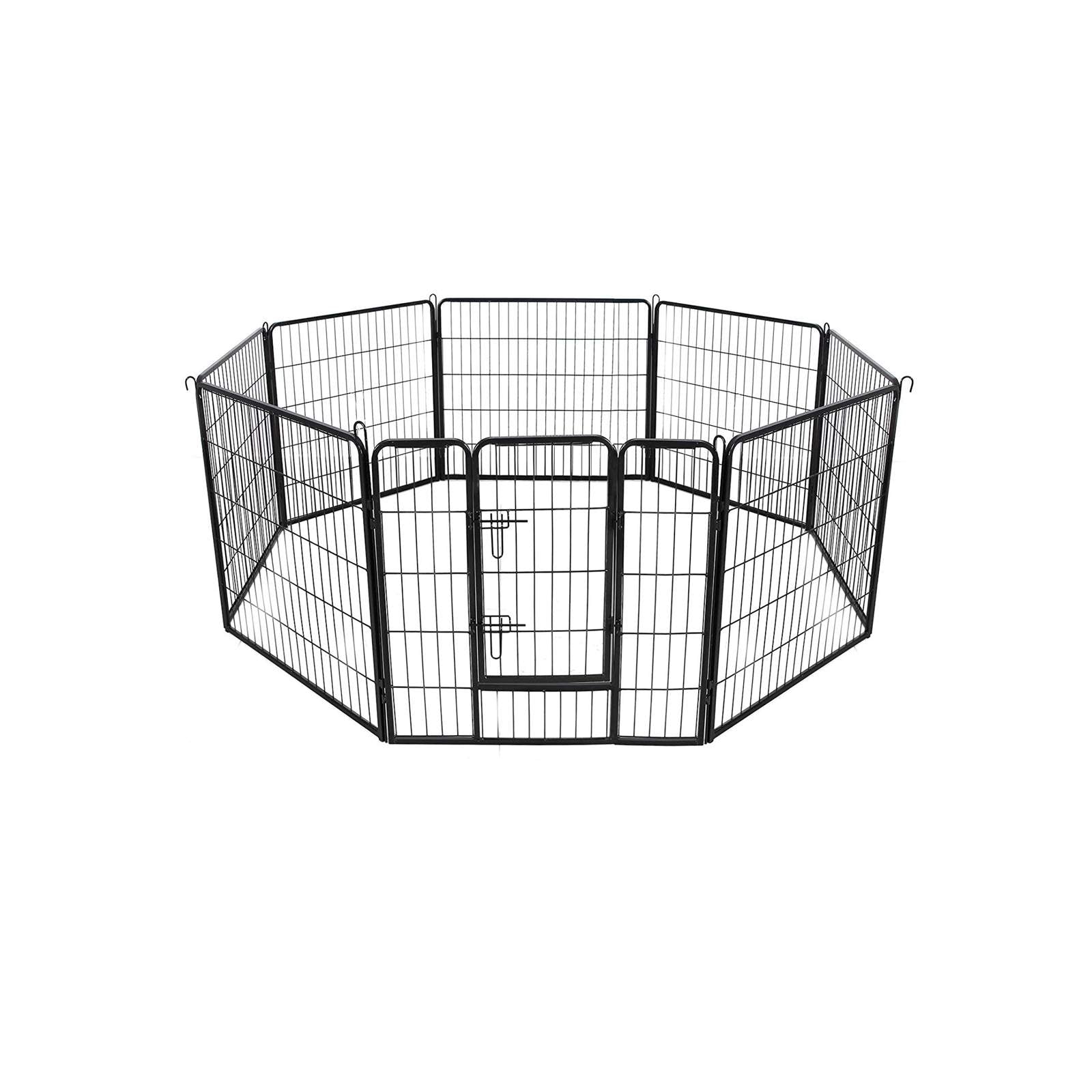 Parc pour Chien, Clôture, Enclos, 8 Grilles de 77 x 80 cm - Biens de c