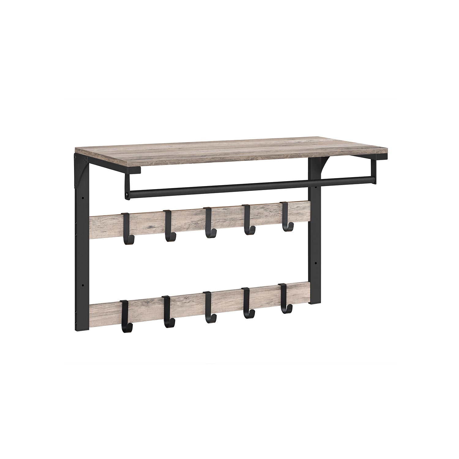 Wandkast met kledingroede