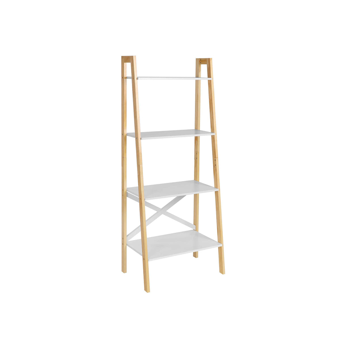 Ladderplank in industriële stijl met 5 planken | VASAGLE