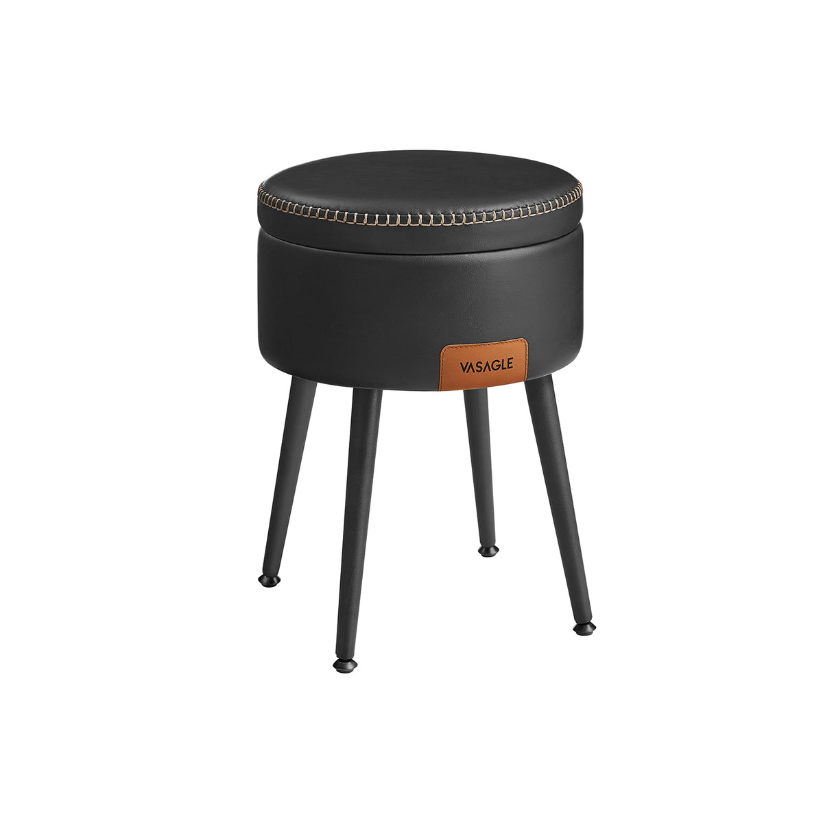 Tabouret de Bar VASAGLE EKHO - Lot de 2 en PU Moderne