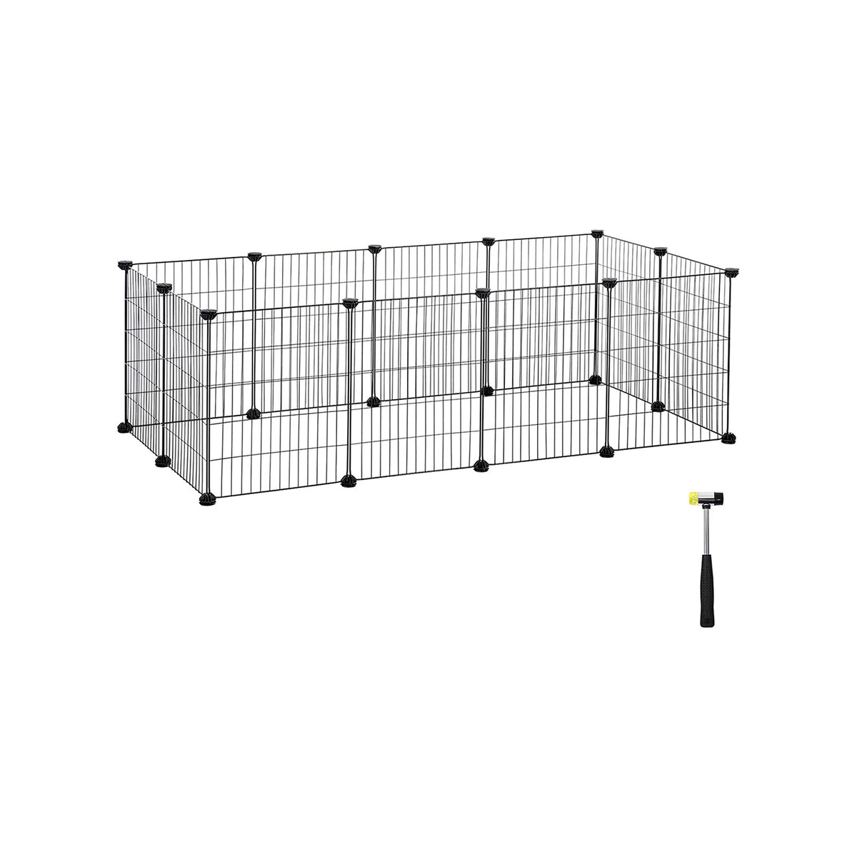 DIY-verblijf voor kleine dieren met metalen roosters