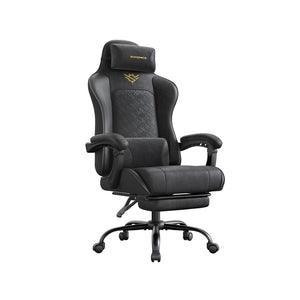 Ergonomische gamingstoel met vering en voetensteun