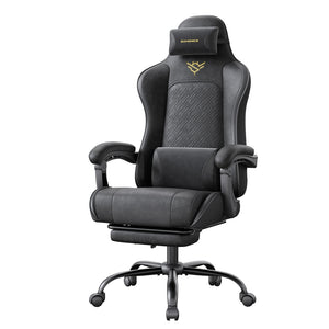 Ergonomische gamingstoel met vering en voetensteun