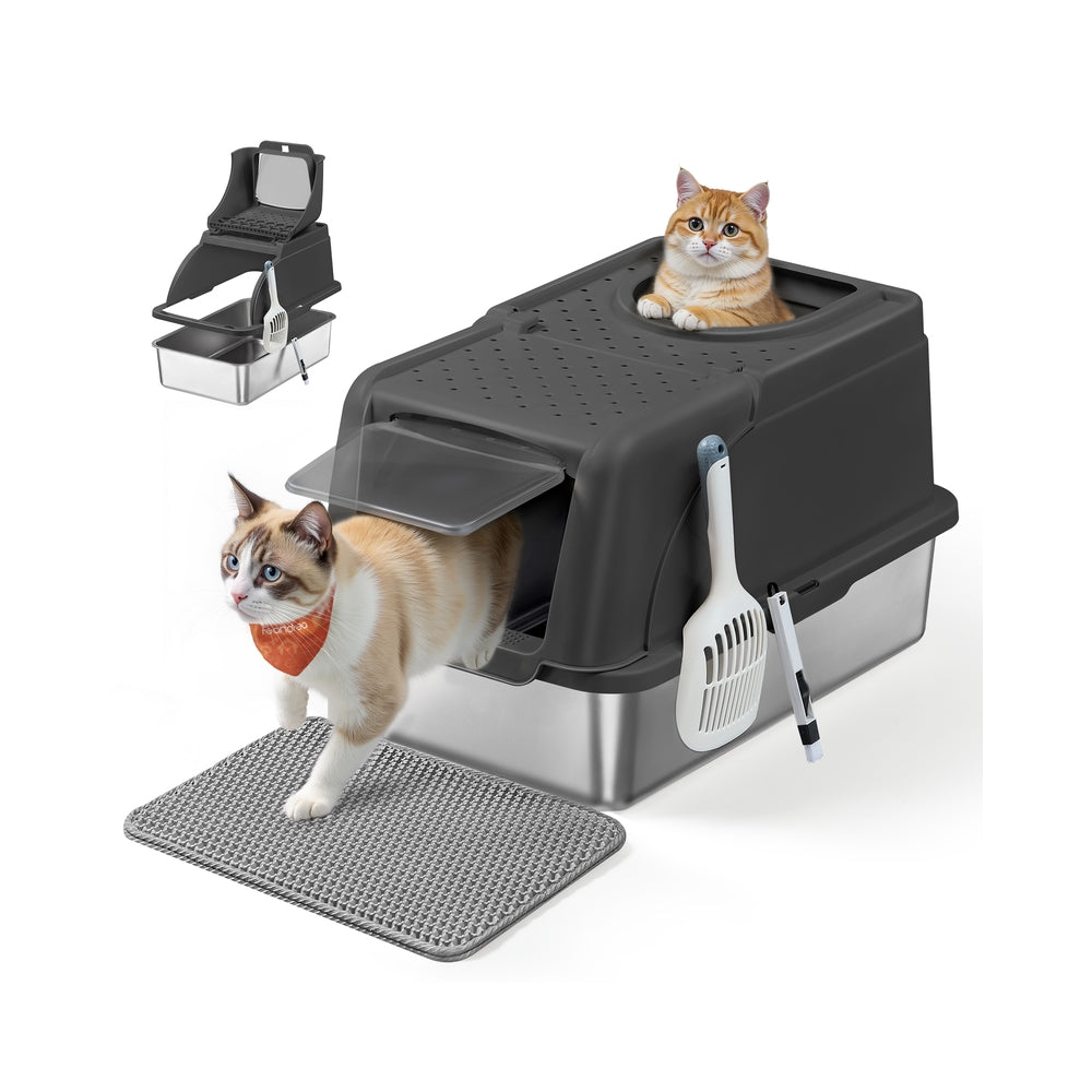 Kattenbak kattentoilet XL deksel inktzwart