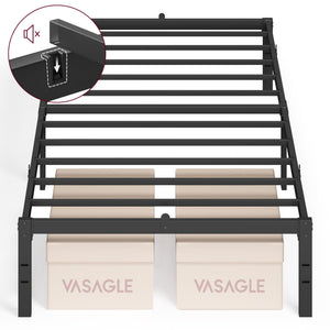 Metalen bedframe met opbergruimte eenvoudig te monteren