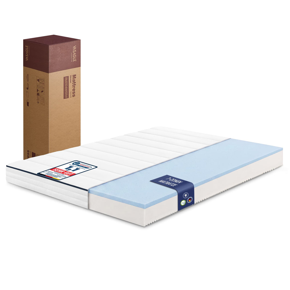Gel-memoryschuim matras met verkoelende zoneondersteuning